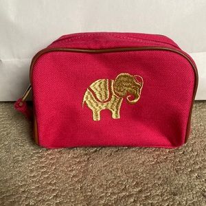 Spartina 449 Pink Travel Pouch Elephant